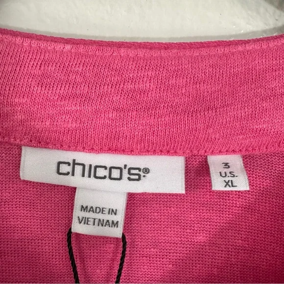 Chico’s Linen Embellished Tunic New - Picture 3 of 16